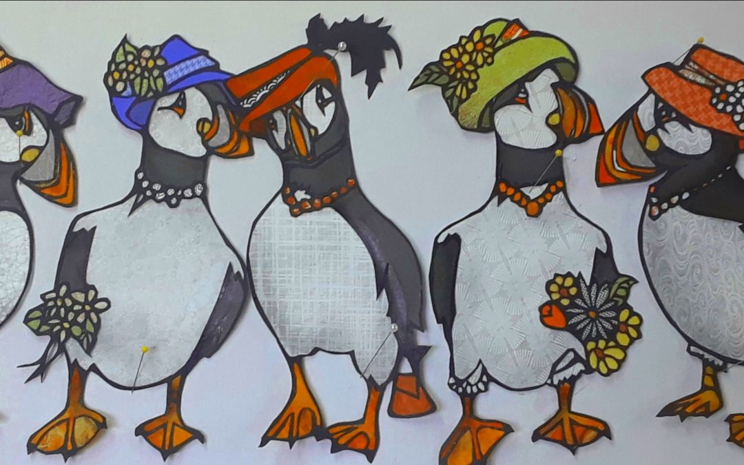 Atlantic Puffins Ready for Easter